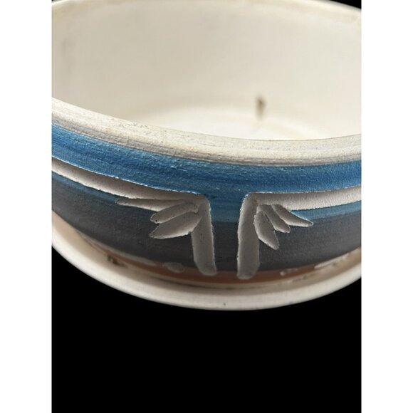 Vtg Southwest Superstition Stoneware Succulents Planter Clay Pottery 7” Incised - Picture 5 of 9
